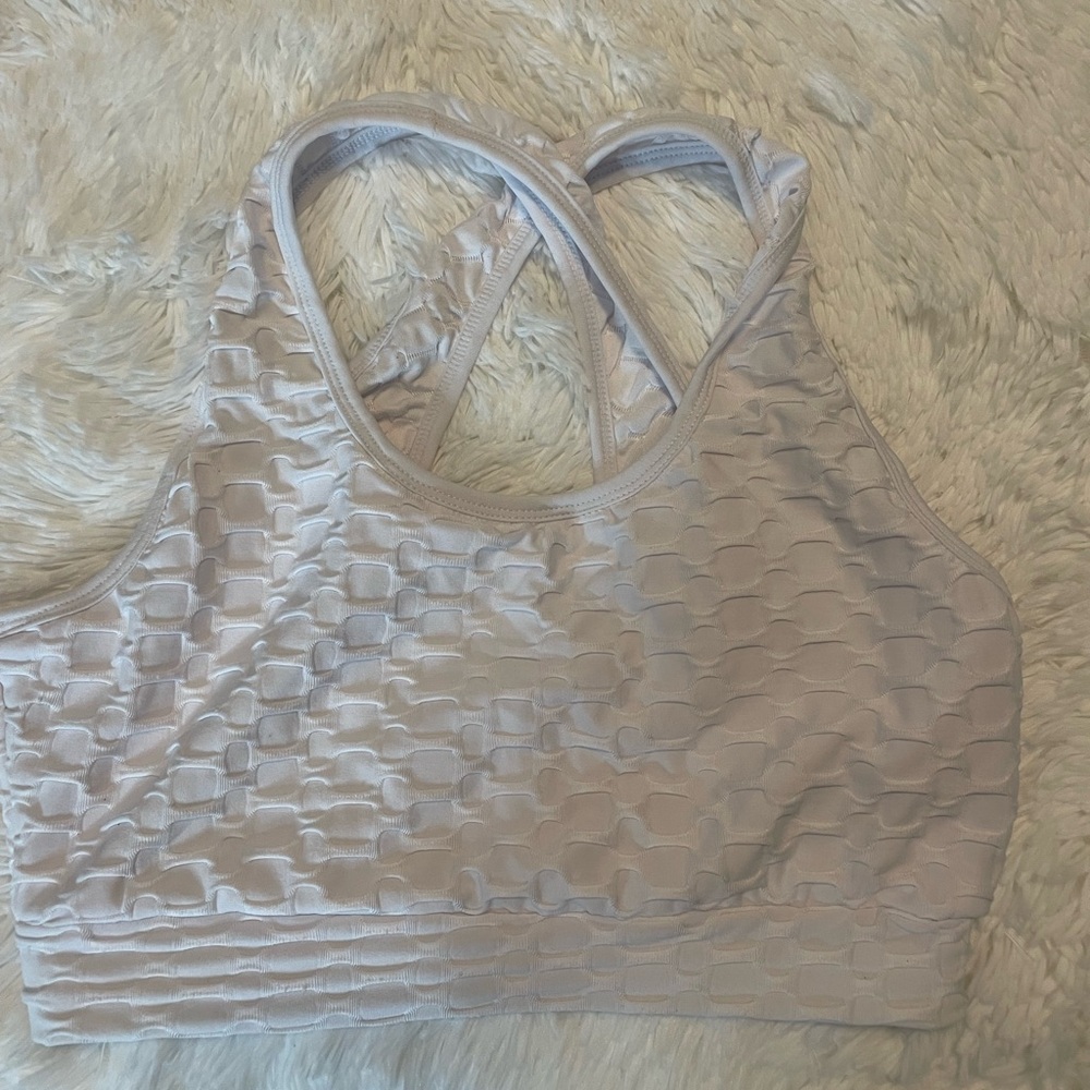 Women’s waffle texture sports bra